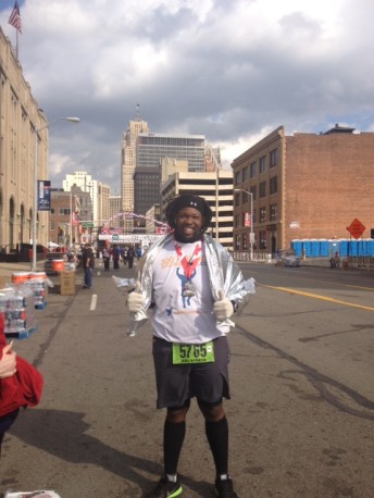 Detroit Free Press Marathon Finisher 300 Pounds and Running