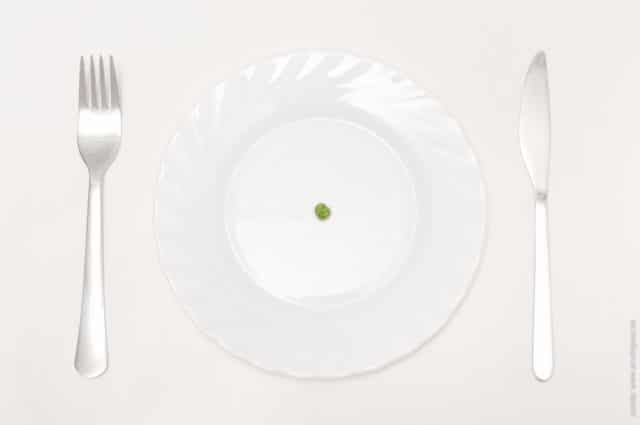 plate with peas